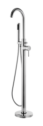 Kartell K-VIT Kore freestanding bath shower mixer in polished chrome