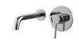 Kartell K-VIT Kore wall mounted basin mixer in polished chrome