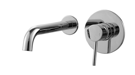 Kartell K-VIT Kore wall mounted basin mixer in polished chrome