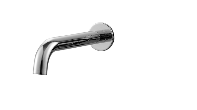 Kartell K-VIT Kore wall mounted bath spout in polished chrome