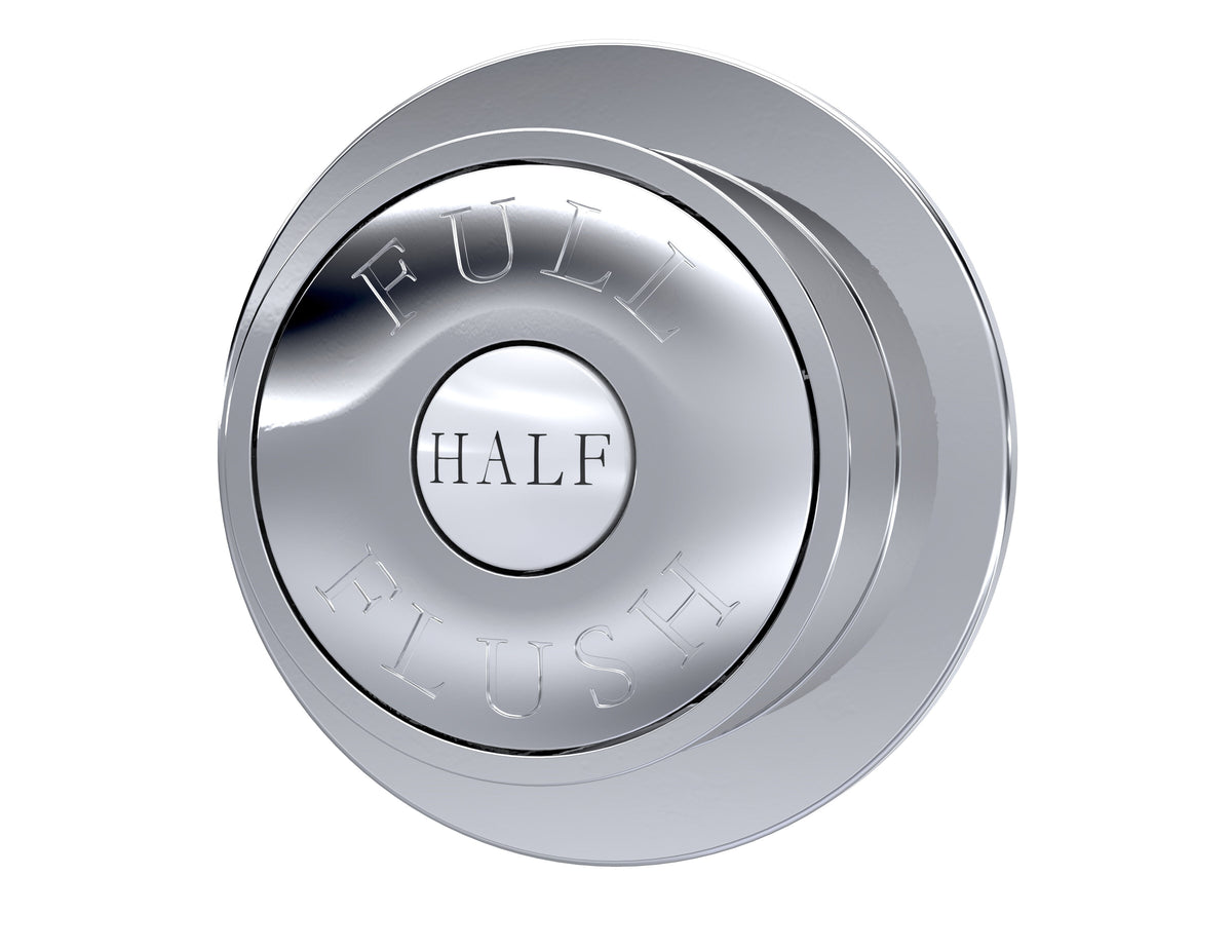 Nuie Traditional Dual Flush Push Button – Chrome, Black or Brushed Brass