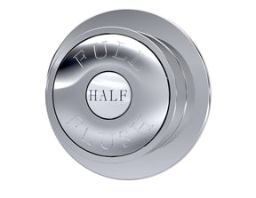 Nuie Traditional Dual Flush Push Button – Chrome, Black or Brushed Brass
