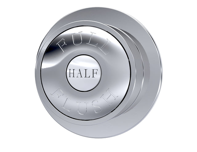 Nuie Traditional Dual Flush Push Button – Chrome, Black or Brushed Brass