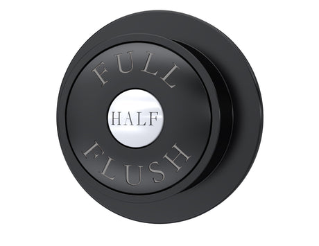 Nuie Traditional Dual Flush Push Button – Chrome, Black or Brushed Brass, photo 2