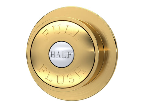 Nuie Traditional Dual Flush Push Button – Chrome, Black or Brushed Brass, photo 3