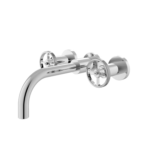 Nuie Revolution Wall Mounted Basin Mixer – Chrome, Matt Black or Brushed Brass, photo 2