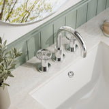 Nuie Revolution 3 Tap Hole Basin Mixer With Pop Up Waste – Chrome, photo 4