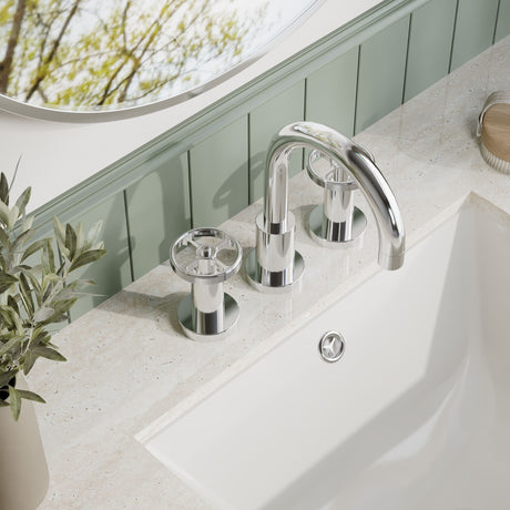 Nuie Revolution 3 Tap Hole Basin Mixer With Pop Up Waste – Chrome, photo 4