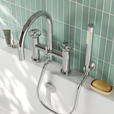 Nuie Revolution Bath Shower Mixer – Chrome, photo 4