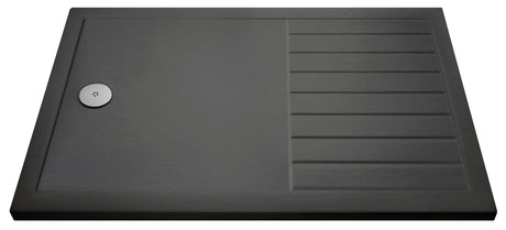Nuie Slate Grey Slimline Rectangular Walk In Shower Tray – 1400 x 800mm, 1400 x 900mm & 1600 x 800mm, photo 2
