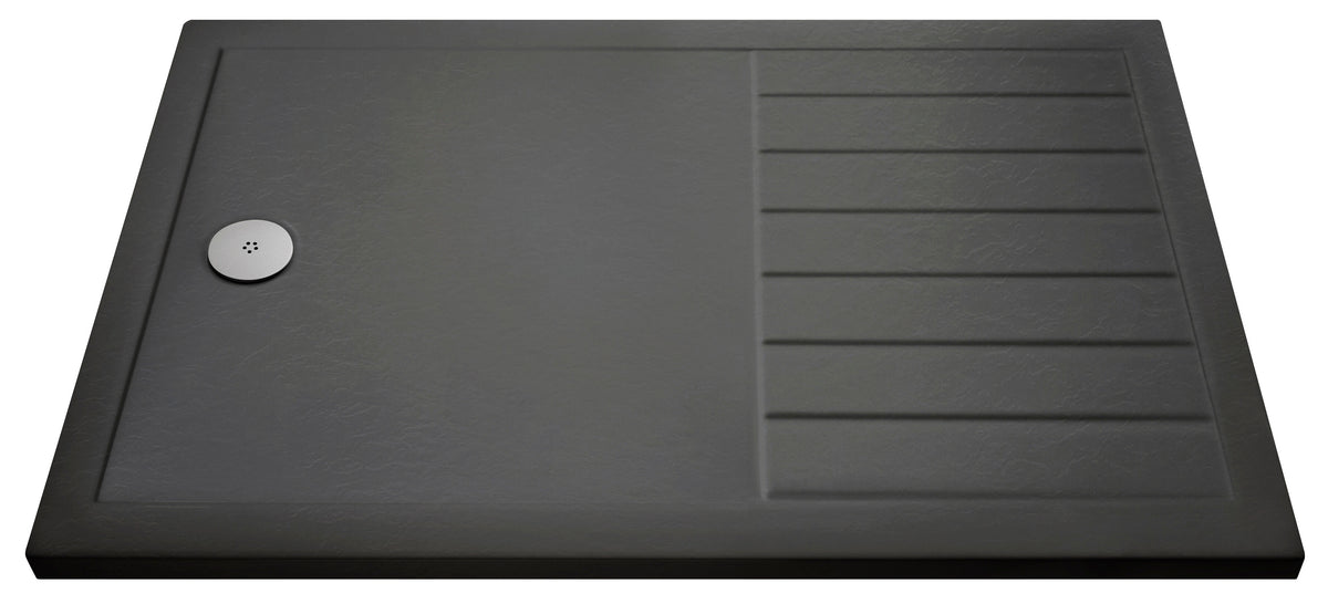 Nuie Slate Grey Slimline Rectangular Shower Tray – 1700 x 700mm & 1700 x 800mm, photo 2