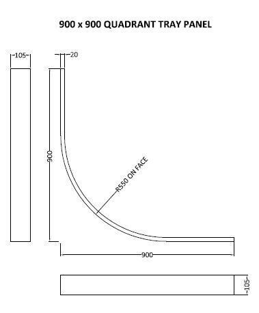 Nuie Leg Set & Plinth Kit – 900 x 900mm & 1700mm, photo 3