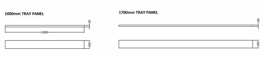 Nuie 1000mm 1700 & Panel Leg Set & Plinth Kit – Grey Slate, photo 2
