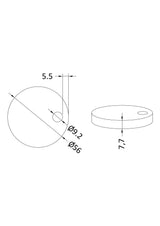 Nuie Toilet Seat Cover Caps – Matt White, photo 2