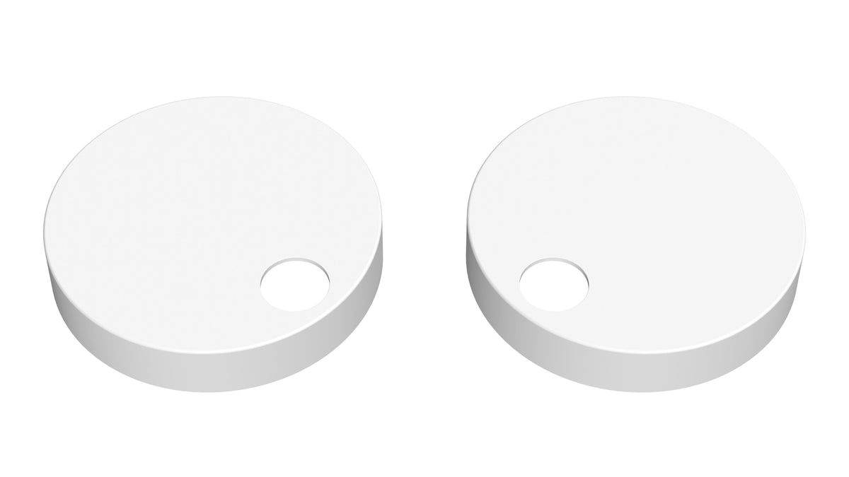Nuie Toilet Seat Cover Caps – Matt White