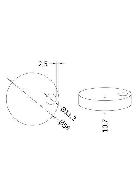Nuie Toilet Seat Cover Caps – Matt White, photo 2