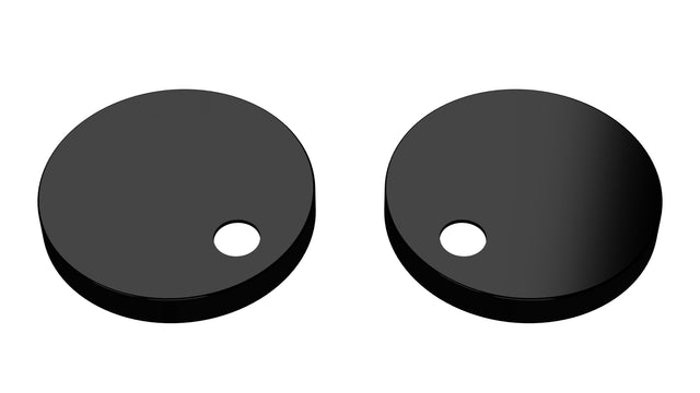 Nuie Toilet Seat Cover Caps – Matt Black
