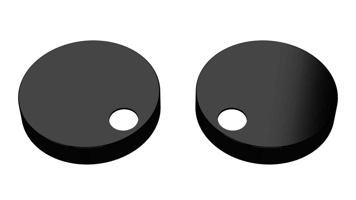 Nuie Toilet Seat Cover Caps – Matt Black