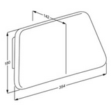 Pressalit VALUE Fixed Height Backrest Anthracite (R1661000112)