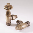 Kartell K-VIT Nostalgia Angled TRV Radiator Valve 15mm - Brass