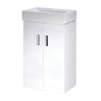 Nuie Mayford 2 Door Floor Standing Vanity Unit With Basin – 450mm, 550mm & 650mm, photo 2