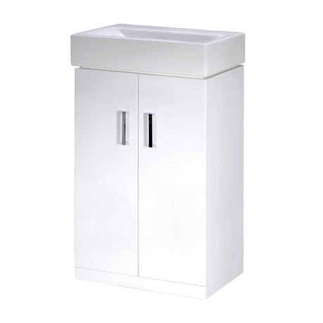 Nuie Mayford 2 Door Floor Standing Vanity Unit With Basin – 450mm, 550mm & 650mm, photo 2