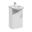 Nuie Mayford 1 Door Floor Standing Compact Vanity Unit With Basin – 400mm, 450mm & 500mm, photo 3