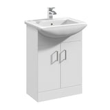 Nuie Mayford 2 Door Floor Standing Vanity Unit With Basin – 450mm, 550mm & 650mm, photo 3