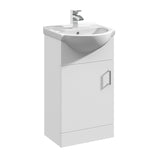 Nuie Mayford 1 Door Floor Standing Compact Vanity Unit With Basin – 400mm, 450mm & 500mm, photo 5