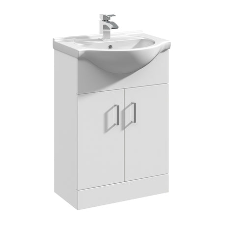 Nuie Mayford 2 Door Floor Standing Vanity Unit With Basin – 450mm, 550mm & 650mm, photo 4