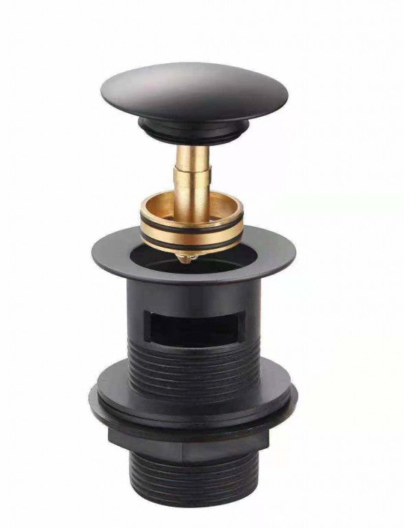 Kartell K-VIT Easy Clean Click Basin Waste Slotted – Matt Black (WAS040)