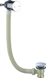 Kartell K-VIT Bath Overflow Filling Valve with Combined Waste – Chrome (WAS100)