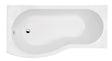 Nuie B Shaped Shower Bath With Legs – 1495mm & 1695mm, photo 2