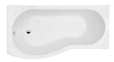 Nuie B Shaped Shower Bath With Legs – 1495mm & 1695mm, photo 2