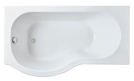 Nuie P Shaped Shower Bath With Legs – 1500mm, 1600mm & 1700mm, photo 2