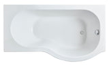 Nuie P Shaped Shower Bath With Legs – 1500mm, 1600mm & 1700mm, photo 3