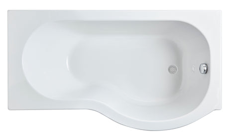 Nuie P Shaped Shower Bath With Legs – 1500mm, 1600mm & 1700mm, photo 3