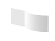 Nuie P-Shaped Acrylic Shower Bath Front Panel – 1500mm, 1600mm & 1700mm, photo 2