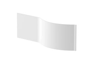 Nuie P-Shaped Acrylic Shower Bath Front Panel – 1500mm, 1600mm & 1700mm, photo 2