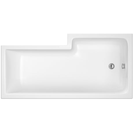 Nuie Square Shower Bath With Legs – 1500mm, 1600mm & 1700mm, photo 2