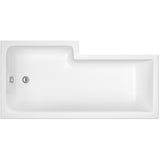 Nuie Square Shower Bath With Legs – 1500mm, 1600mm & 1700mm, photo 3