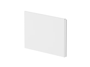 Nuie 700mm L-Shaped Acrylic Shower Bath End Panel – European White, photo 2