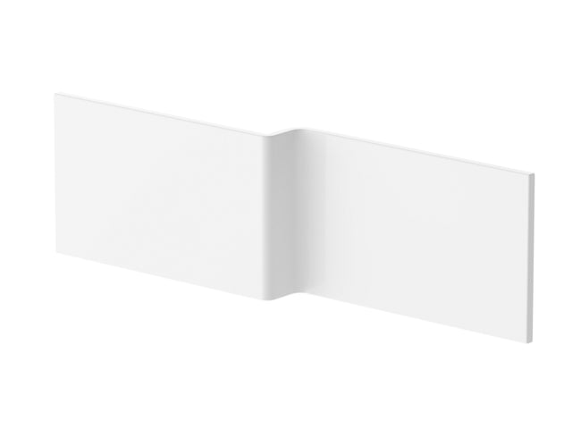 Nuie 1800mm Acrylic Shower Bath Front Panel – Gloss White