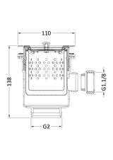 Nuie Basket Strainer Sink Waste – Polished Stainless Steel, photo 2