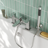 Nuie Windon Deck Mounted Bath Shower Mixer With Kit – Chrome, photo 4
