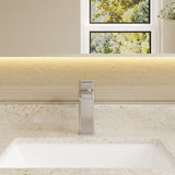 Nuie Windon Eco Mono Basin Mixer With Push Button Waste – Chrome