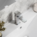Nuie Windon Mini Mono Basin Mixer With Push Button Waste – Chrome, photo 4