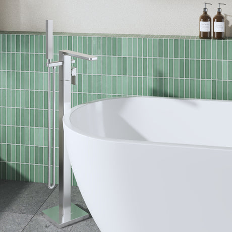 Nuie Windon Free Standing Bath Shower Mixer – Chrome