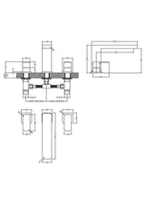 Nuie Windon 3 tap Hole Deck Mounted Bath Filler – Chrome, photo 3