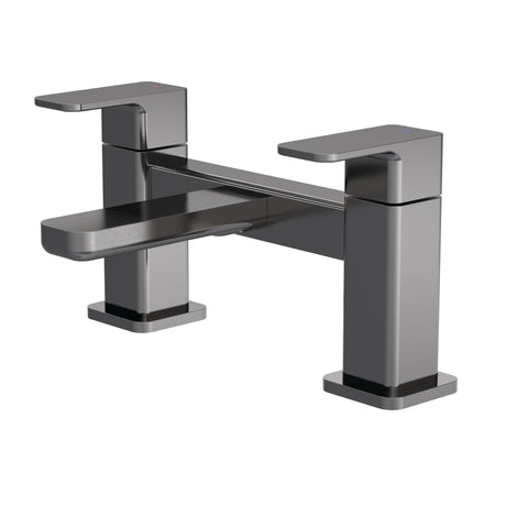 Nuie Windon Deck Mounted Bath Filler – Brushed Bronze, Matt Black, Brushed Pewter or Brushed Brass, photo 4